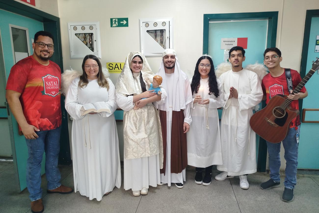 Hospital Regional de Marabá celebra Natal com Presépio Vivo