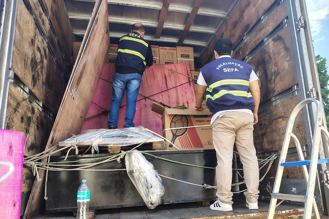 Sefa apreende 39 mil raquetes elétricas em Dom Eliseu