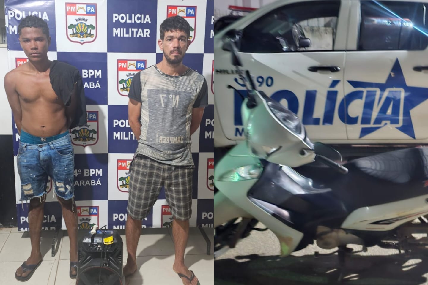 Dupla é presa por roubo em Marabá