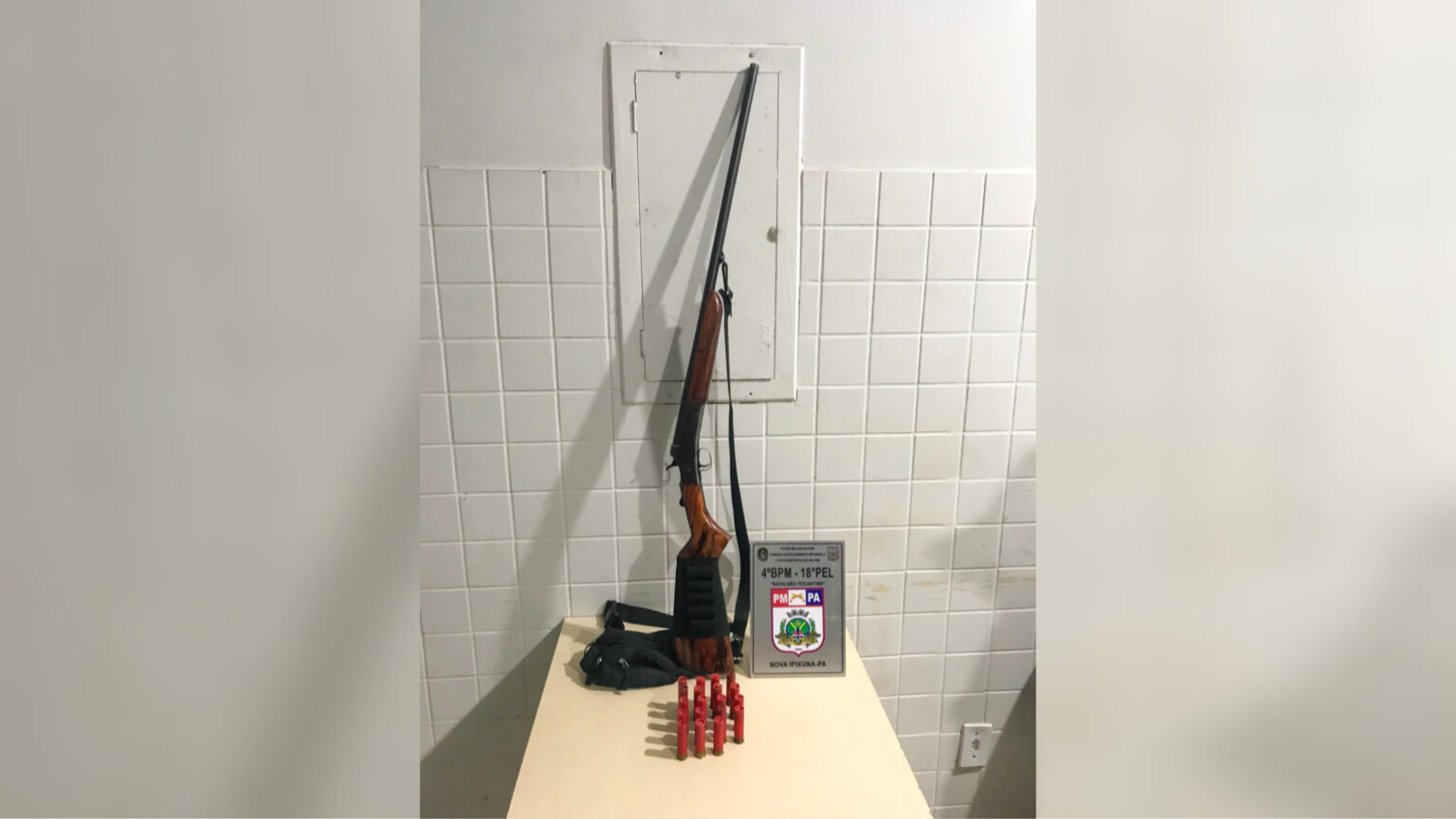 Homem é preso em Nova Ipixuna por agressão e posse ilegal de arma de fogo