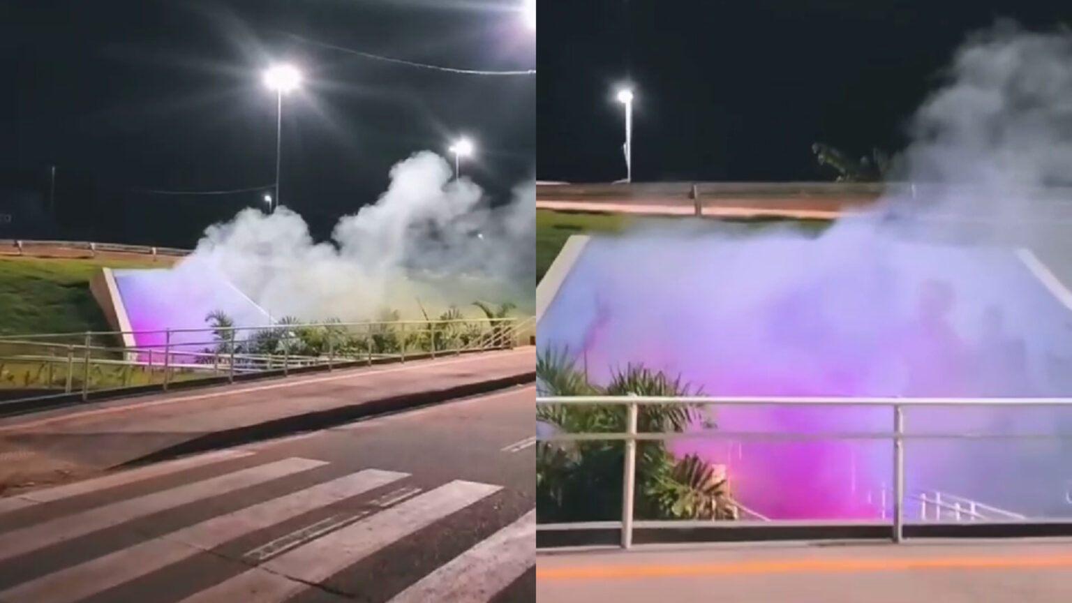 VÍDEO: Fumaça é vista saindo de túnel na BR-230 durante a madrugada