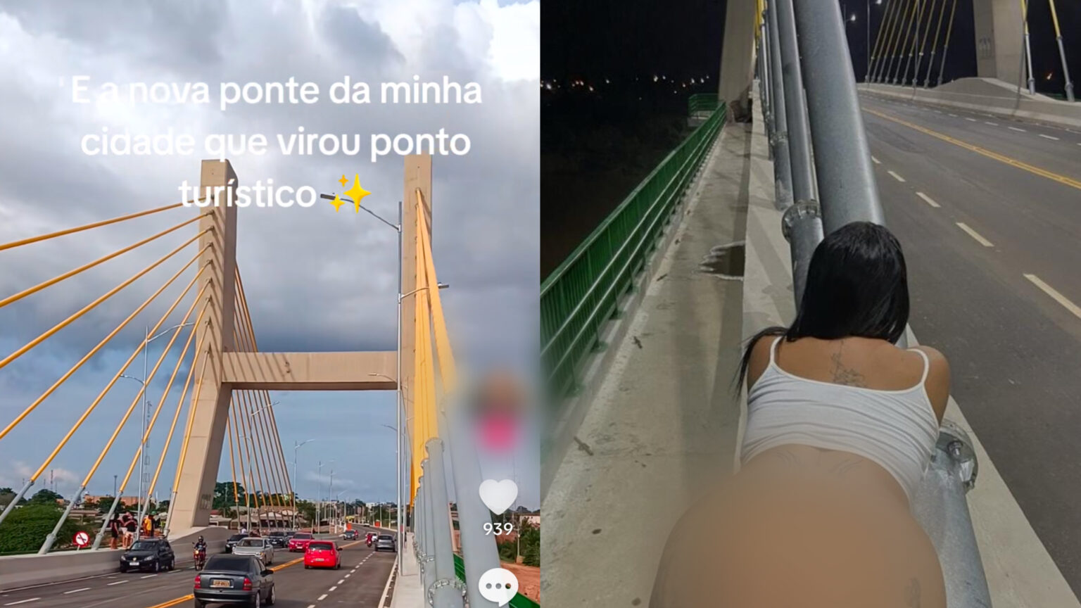 Ponte Ana Miranda vira “atração turística” e cenário para vídeos pornográficos em Marabá