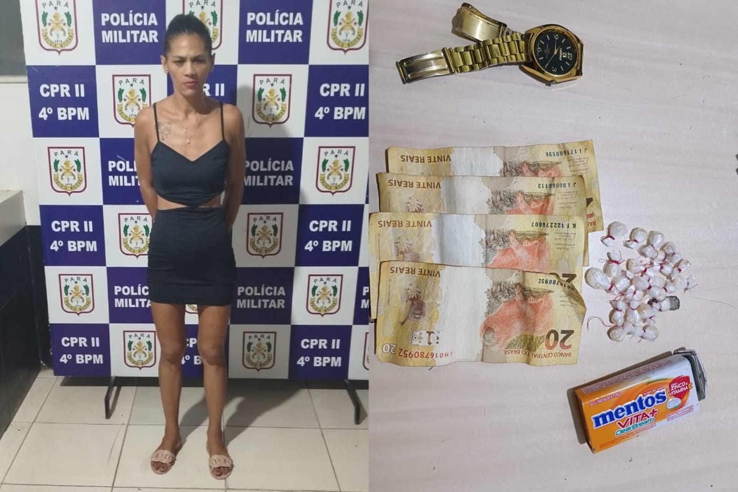 Mulher é presa com drogas dentro de bolsa em Marabá