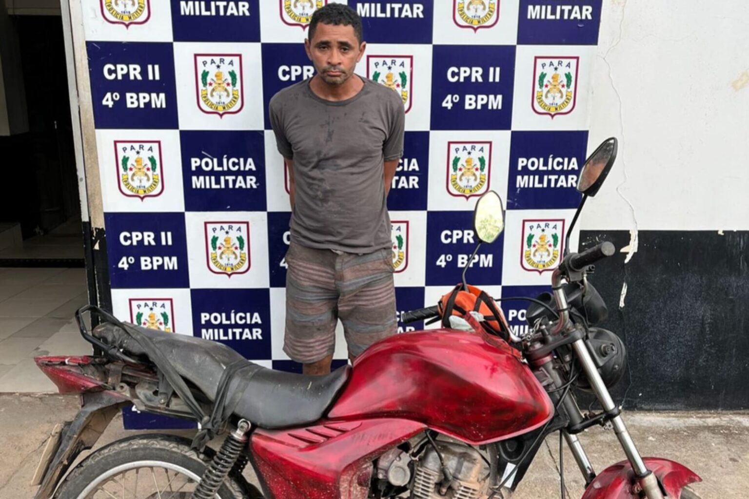Homem é preso após furtar motocicleta em Marabá