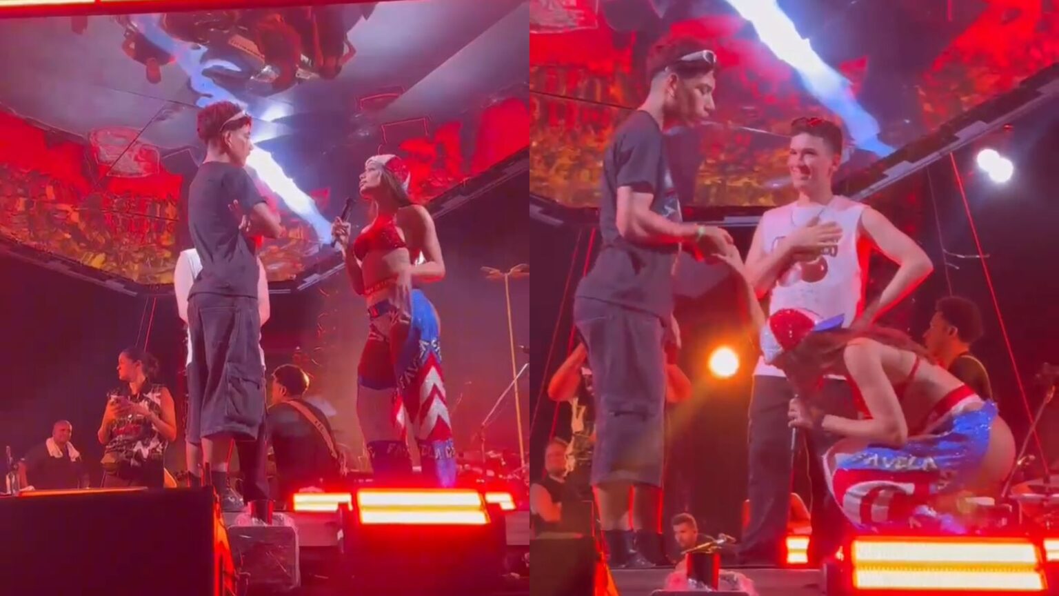 VÍDEO: Marabaense rouba a cena em show e faz Anitta se ajoelhar