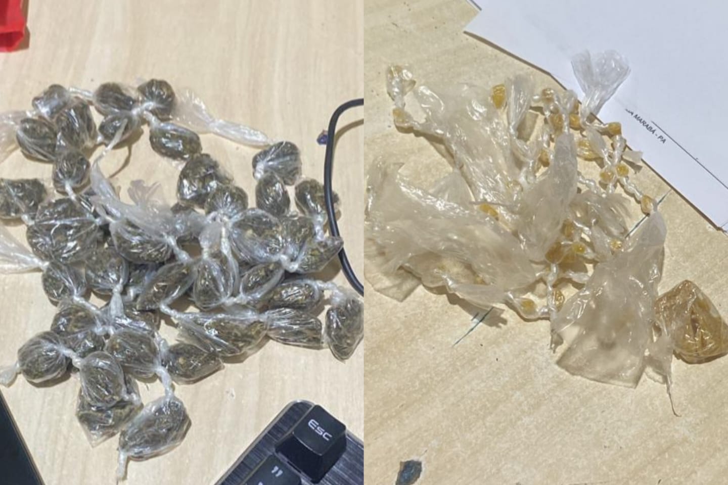 PM prende dupla por tráfico de drogas em Marabá