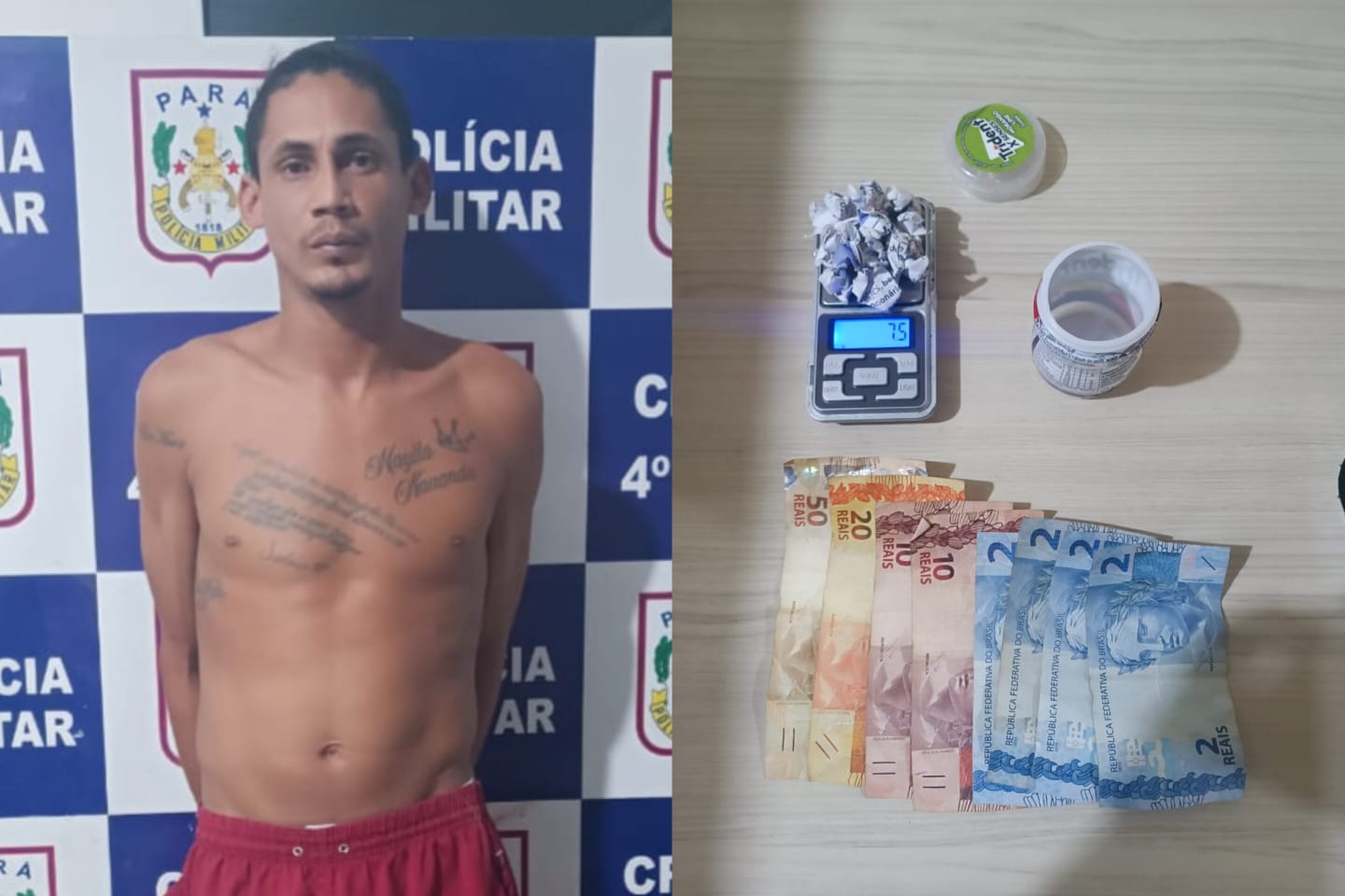 PM prende traficante e apreende drogas em Marabá