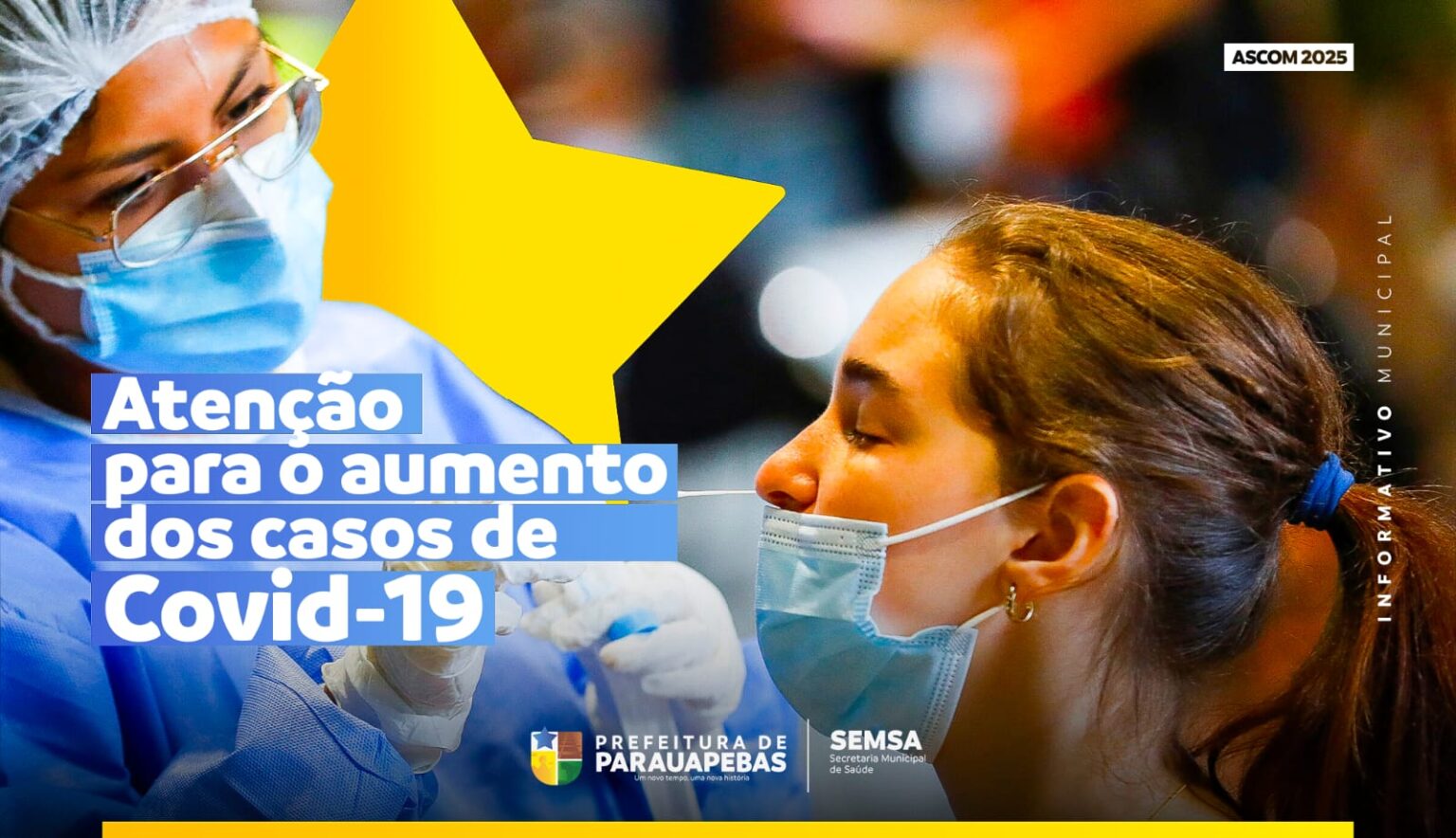 Prefeitura alerta sobre o aumento de casos de Covid-19 em Parauapebas