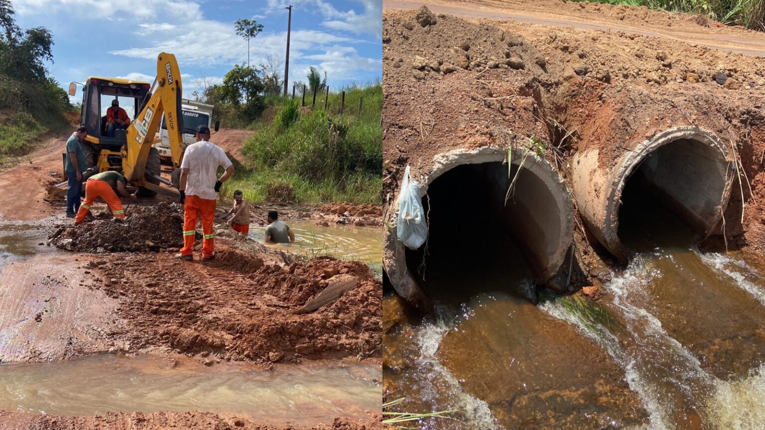 Prefeitura de Marabá recupera estradas vicinais na Região do Rio Preto