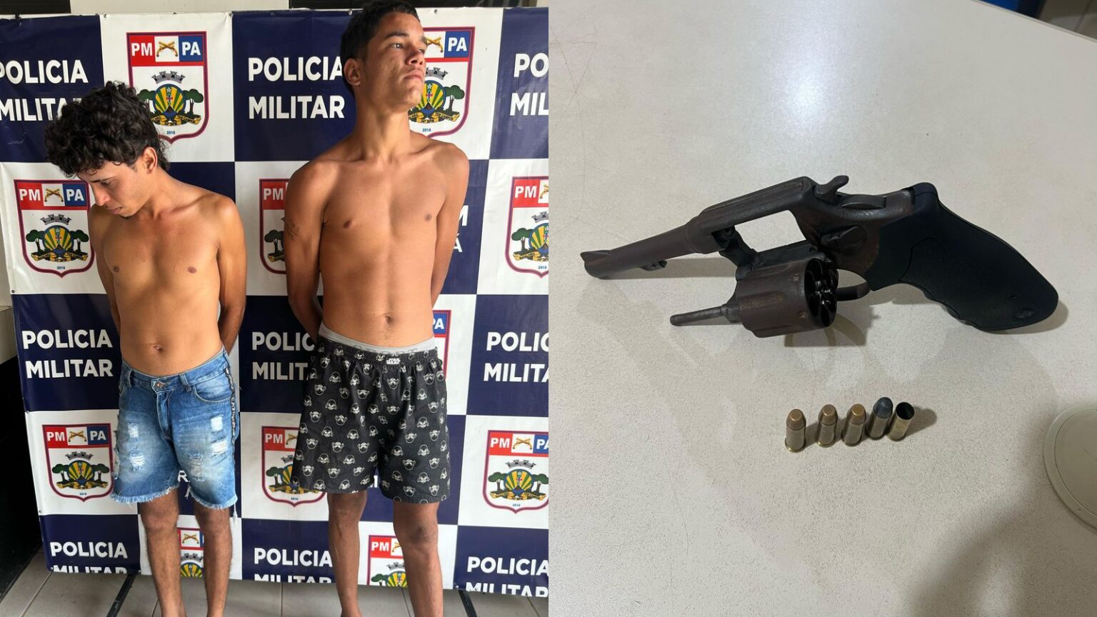 VÍDEO: Dois irmãos são presos após tentativa de homicídio em Marabá