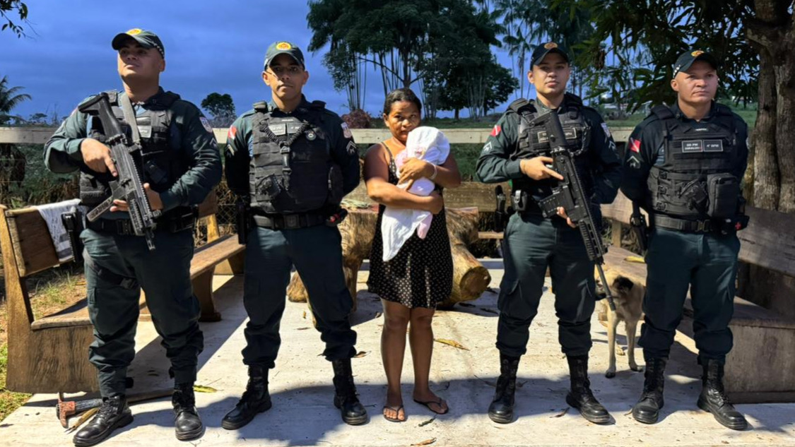 Policiais militares salvam recém-nascida engasgada em São João do Araguaia