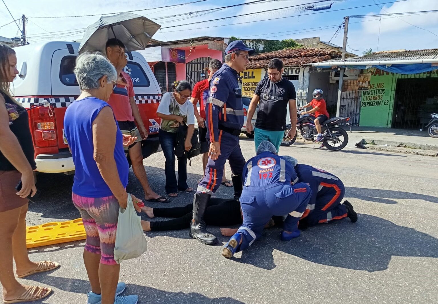 Cachorro causa acidente e duas pessoas ficam feridas no Pará