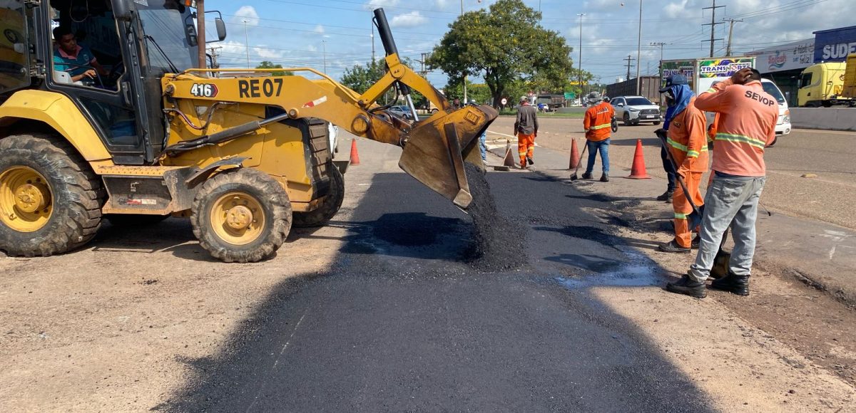 Prefeitura de Marabá realiza operação tapa-buraco no núcleo São Félix