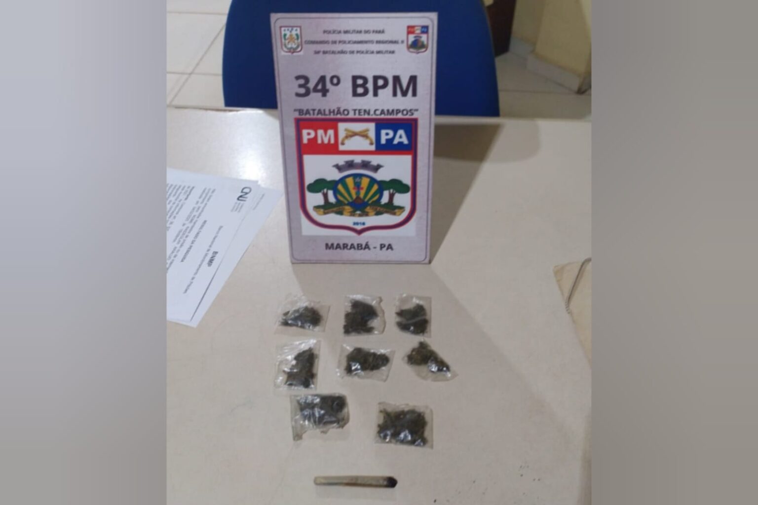 PM flagra estudante com drogas em escola de Marabá