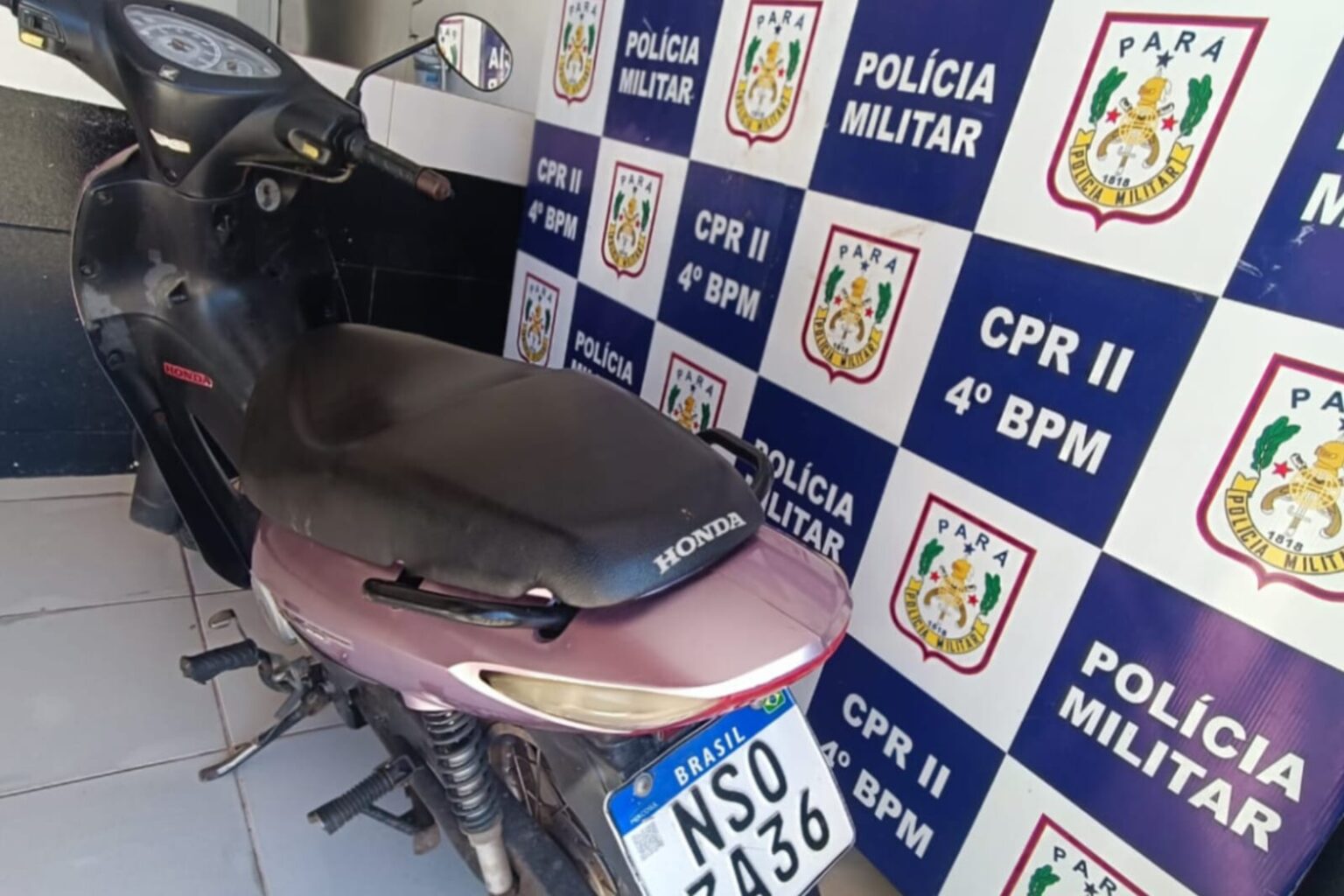Polícia Militar recupera motocicleta furtada em Marabá