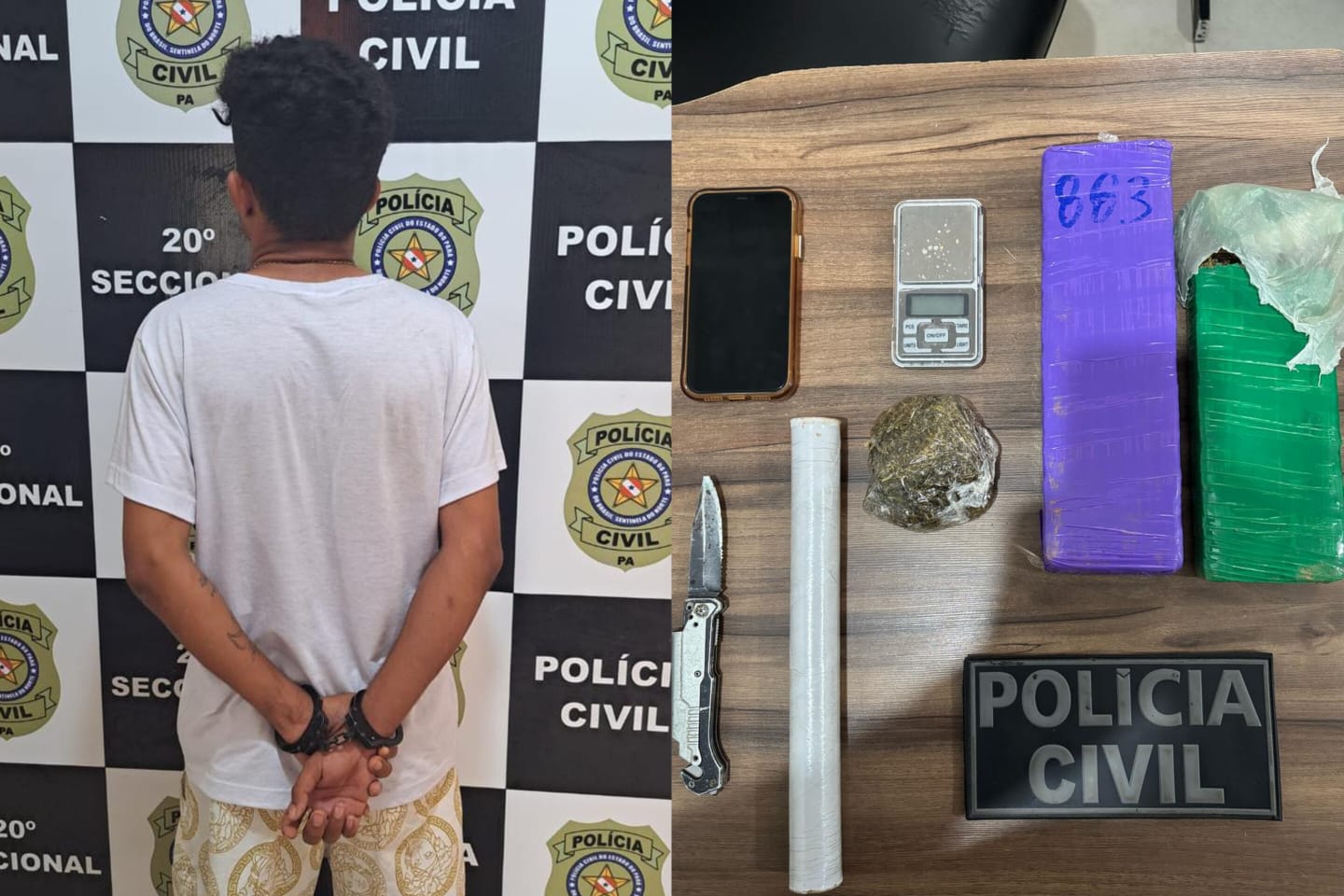 PC flagra homem vendendo drogas em via pública de Parauapebas