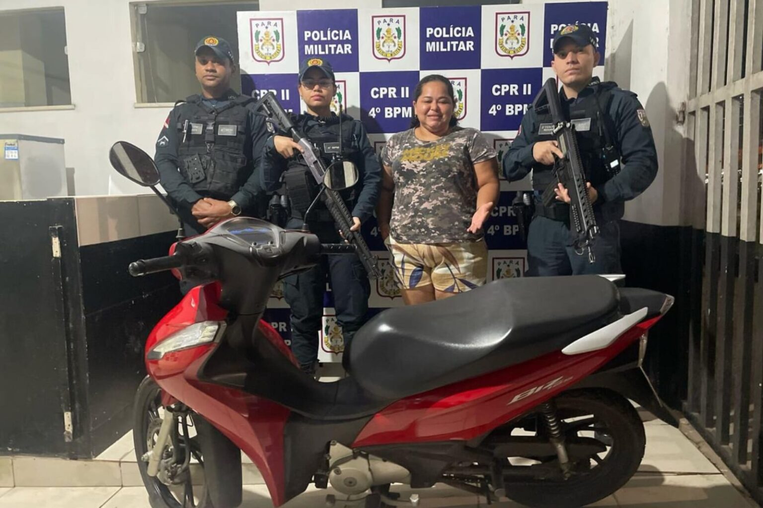 PM recupera moto roubada e devolve para proprietária em Marabá