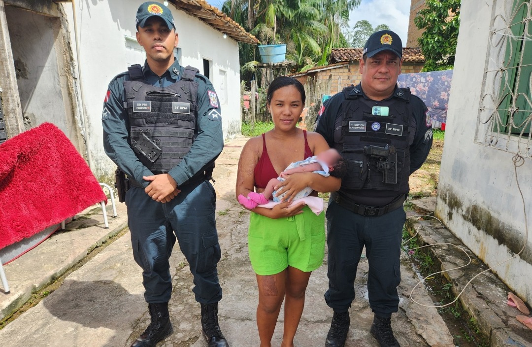 PMs salvam bebê engasgado no Pará