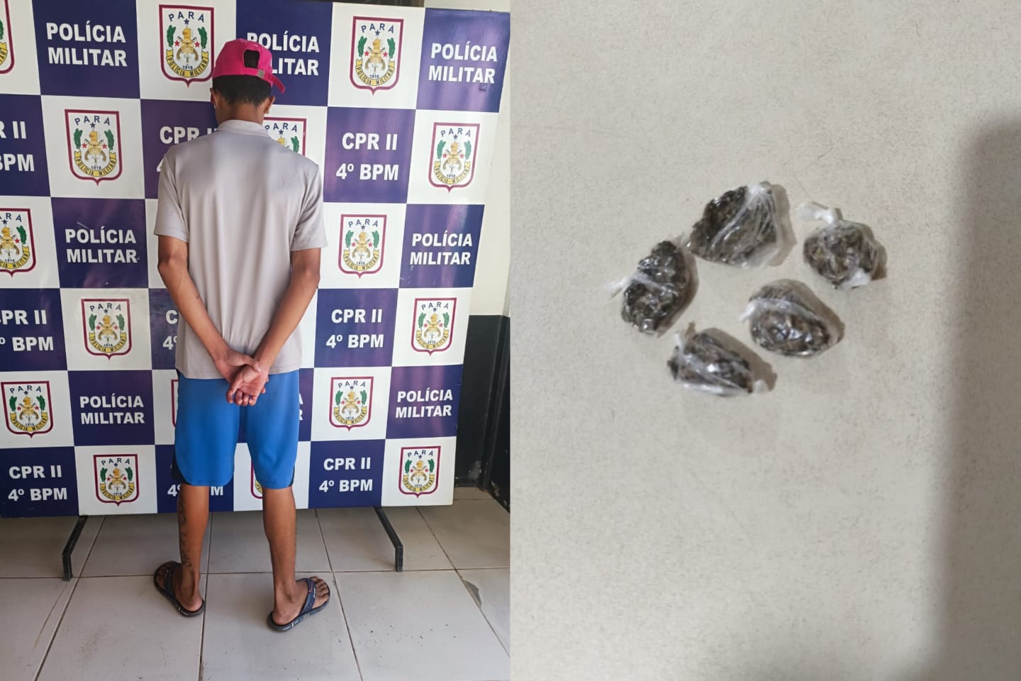 PM flagra suspeito com drogas após denúncias em Marabá