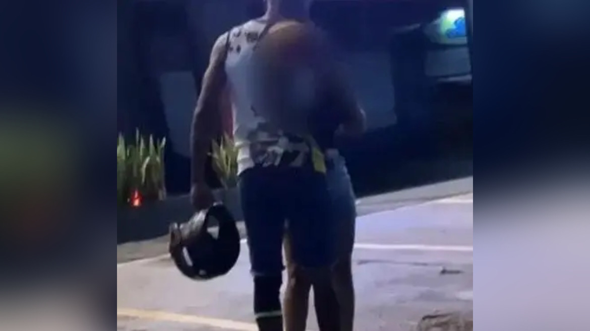 Homem agride companheira no meio da rua em Altamira