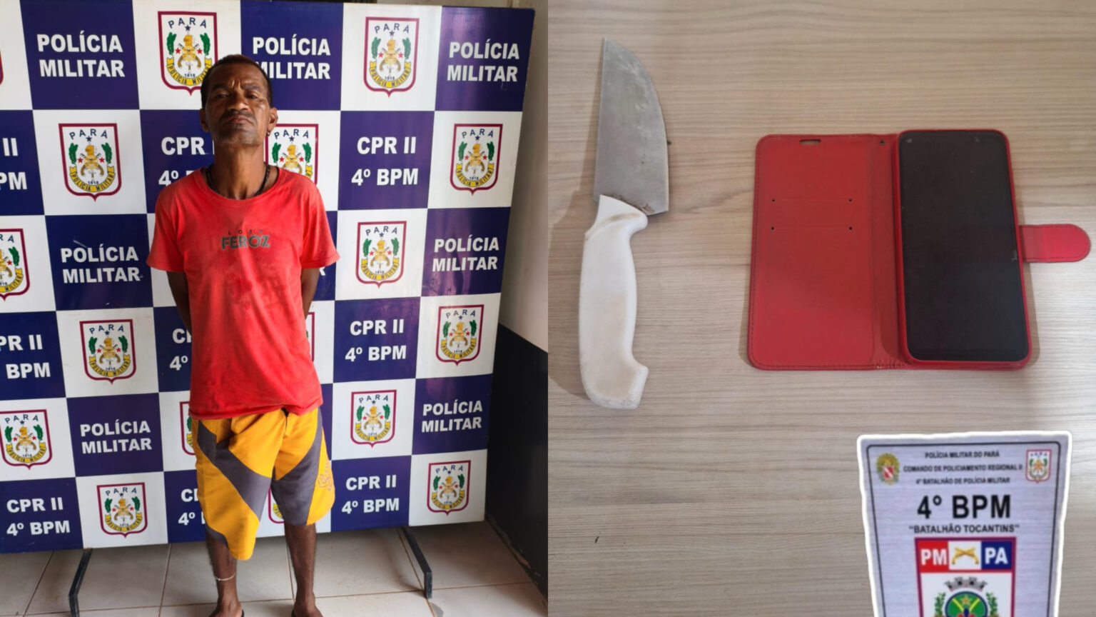 Homem armado com faca assalta acompanhante de paciente em frente ao HMI em Marabá