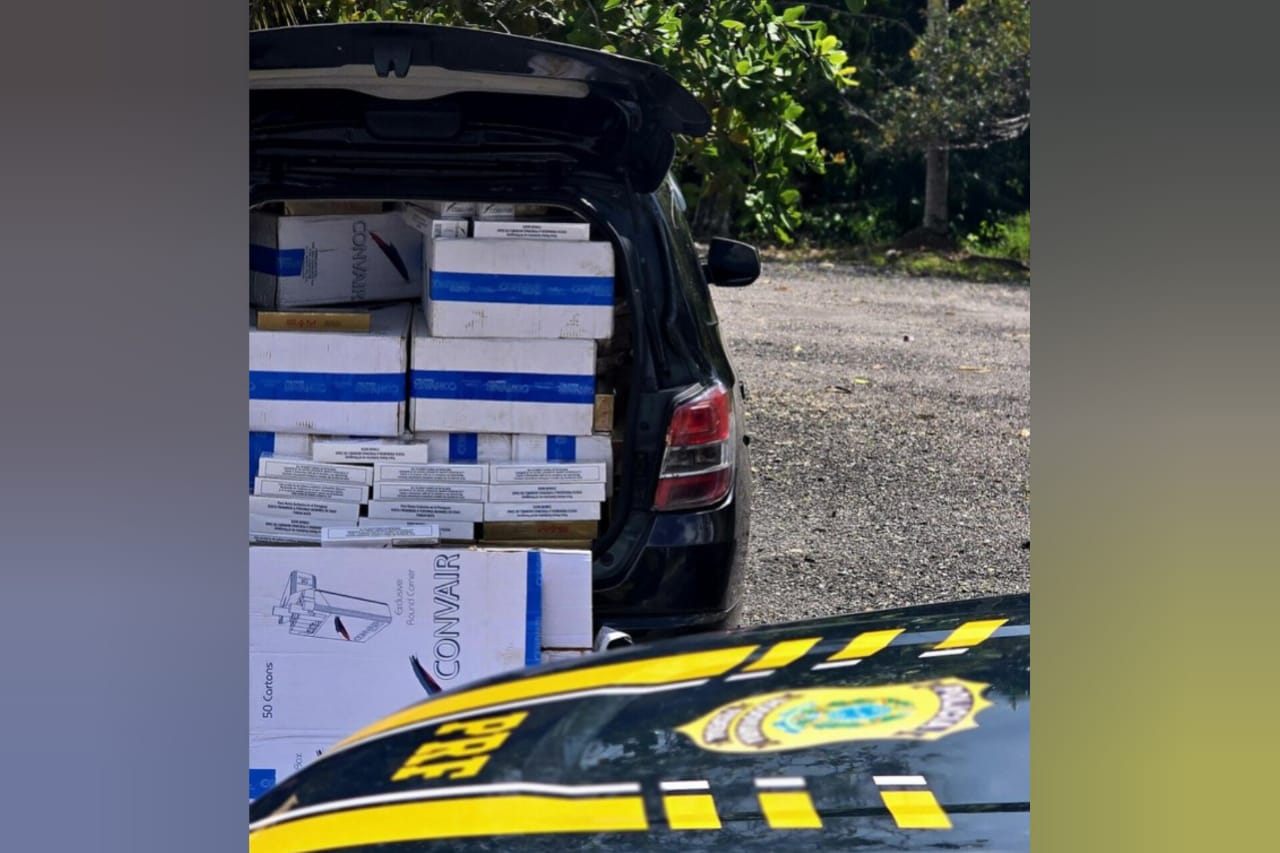 PRF apreende 15 mil maços de cigarros contrabandeados no Pará
