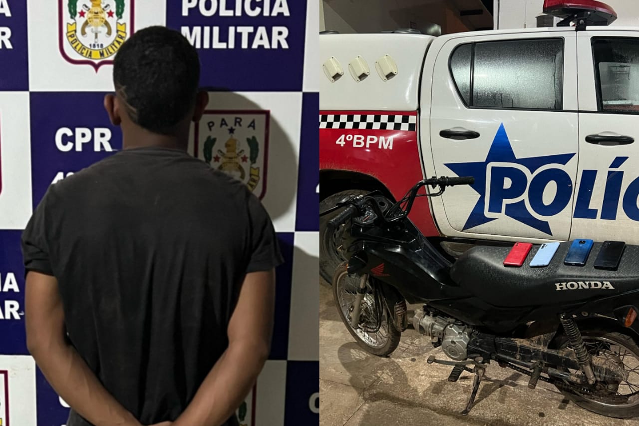 PM recupera moto furtada em Marabá