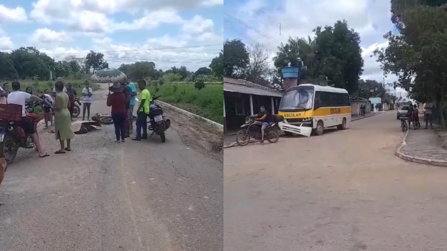 Motociclista morre após ser atropelado por microônibus escolar no sudeste do Pará