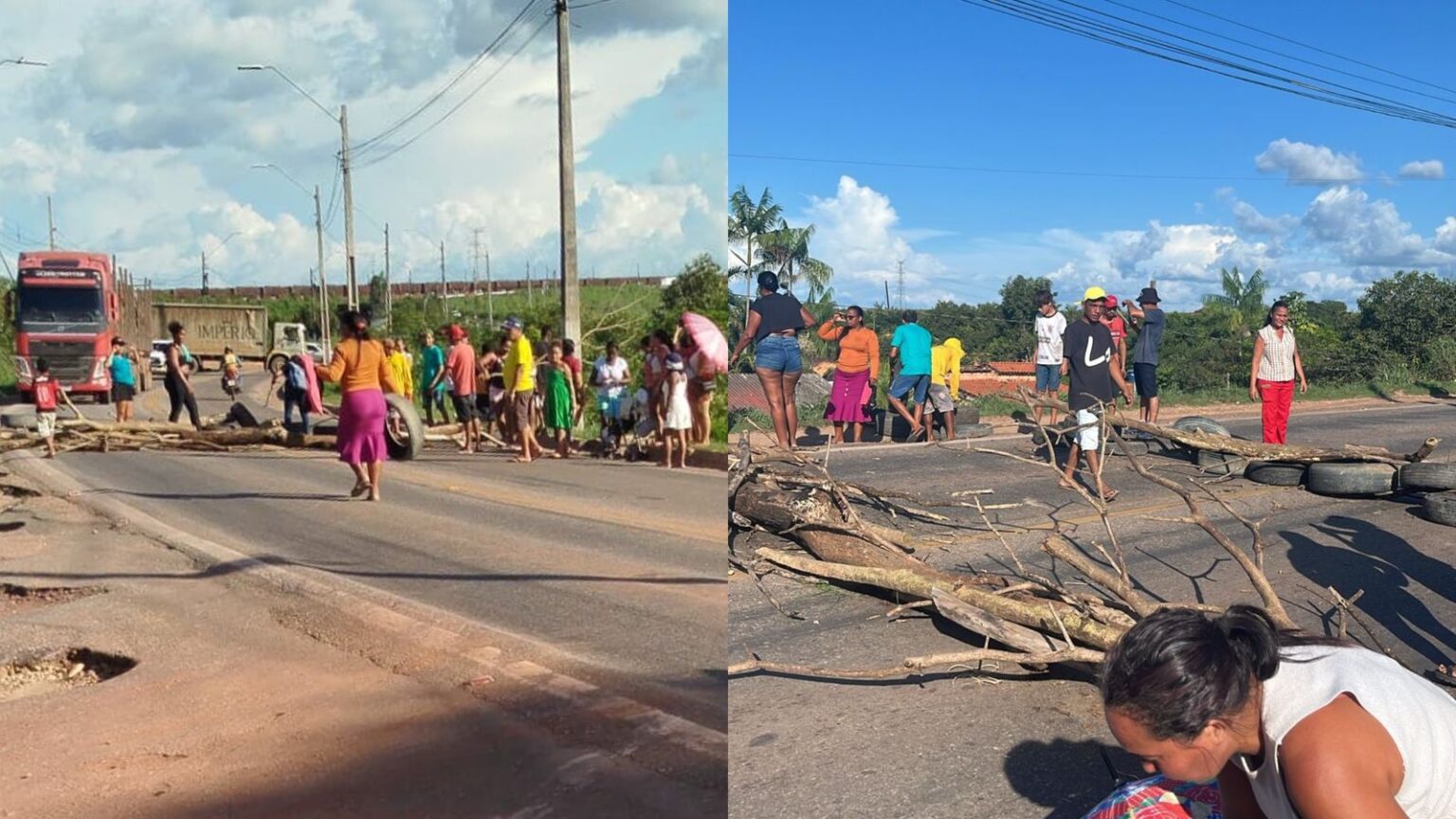 VÍDEO: Moradores interditam ponte do Rio Tocantins em protesto por melhorias no Residencial Magalhães
