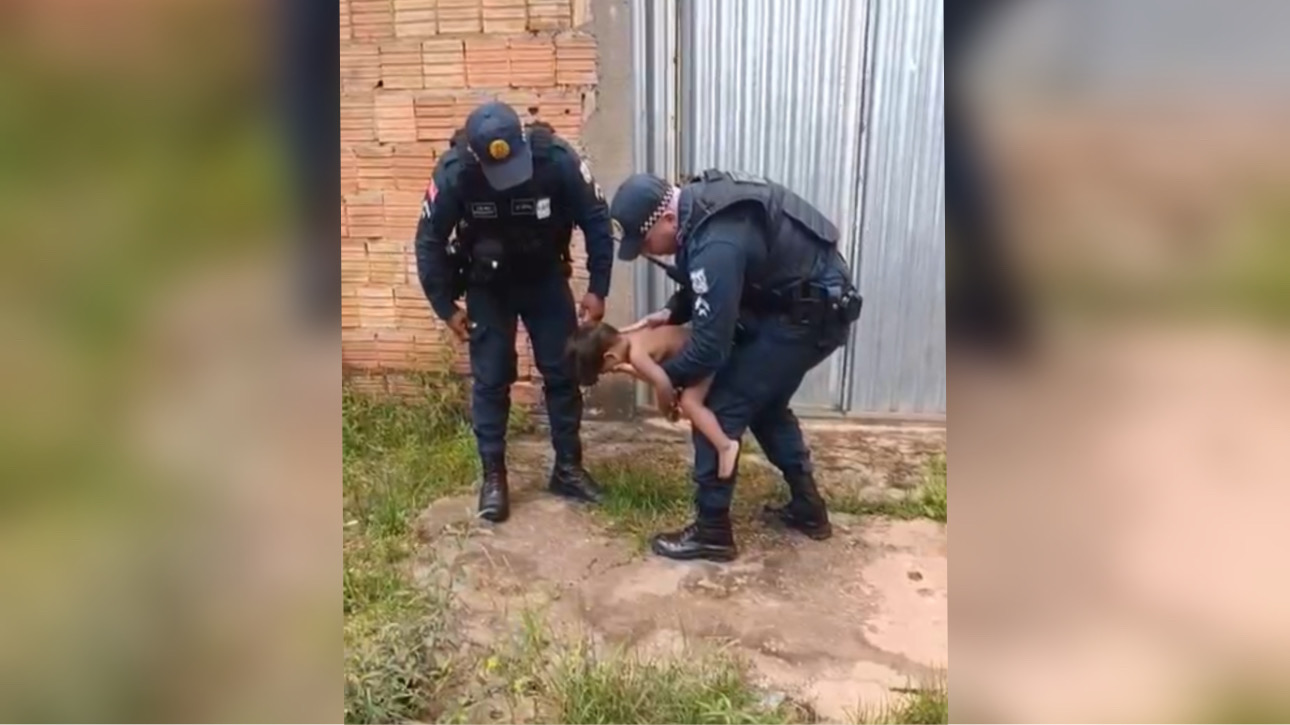 VÍDEO: Policiais militares salvam criança engasgada com parafuso em Marabá