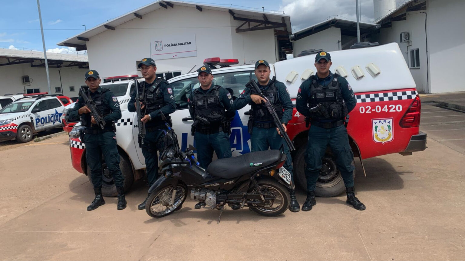 Moto roubada durante corrida paga é recuperada pela PM em Marabá
