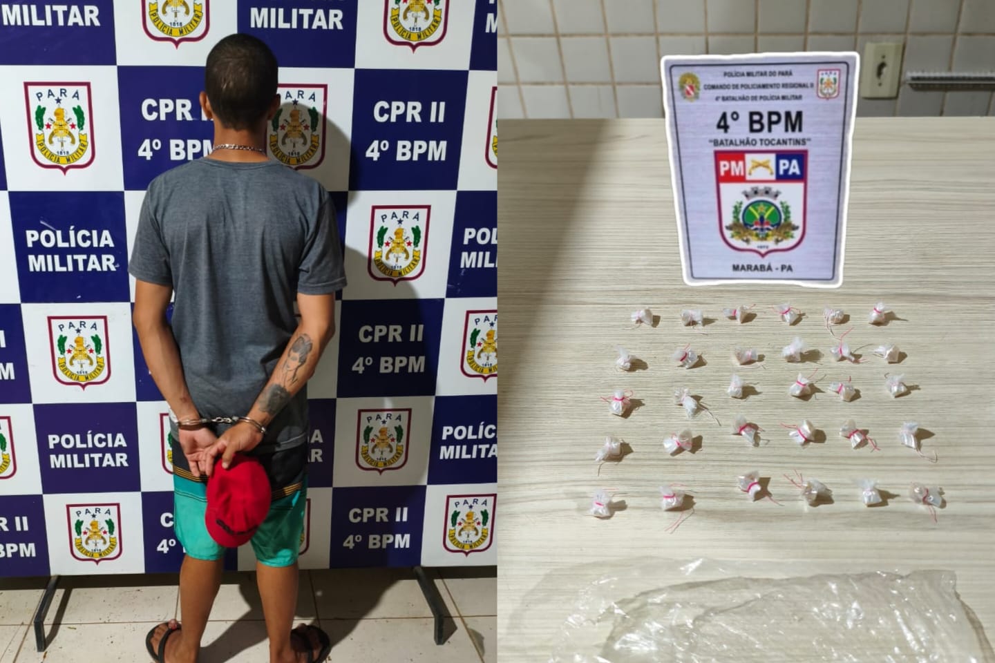 Homem é preso com 30 porções de crack em Marabá