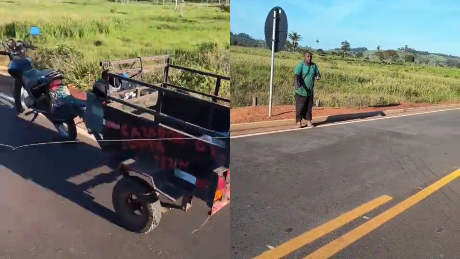 VÍDEO: Motoristas denunciam armadilha com arame em rodovia no sudeste do Pará
