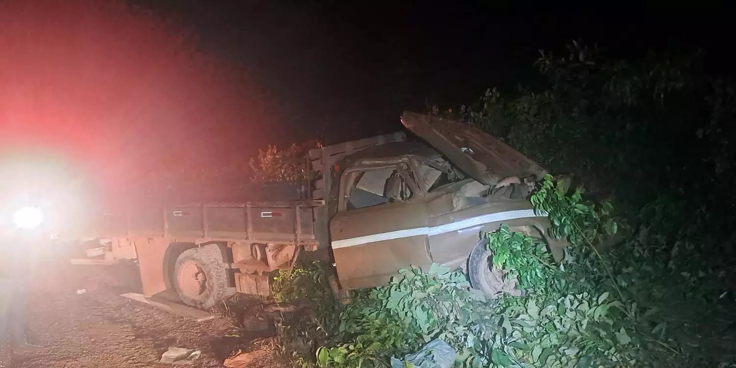 Acidente com caçamba deixa um morto e 14 feridos na zona rural de Ulianópolis