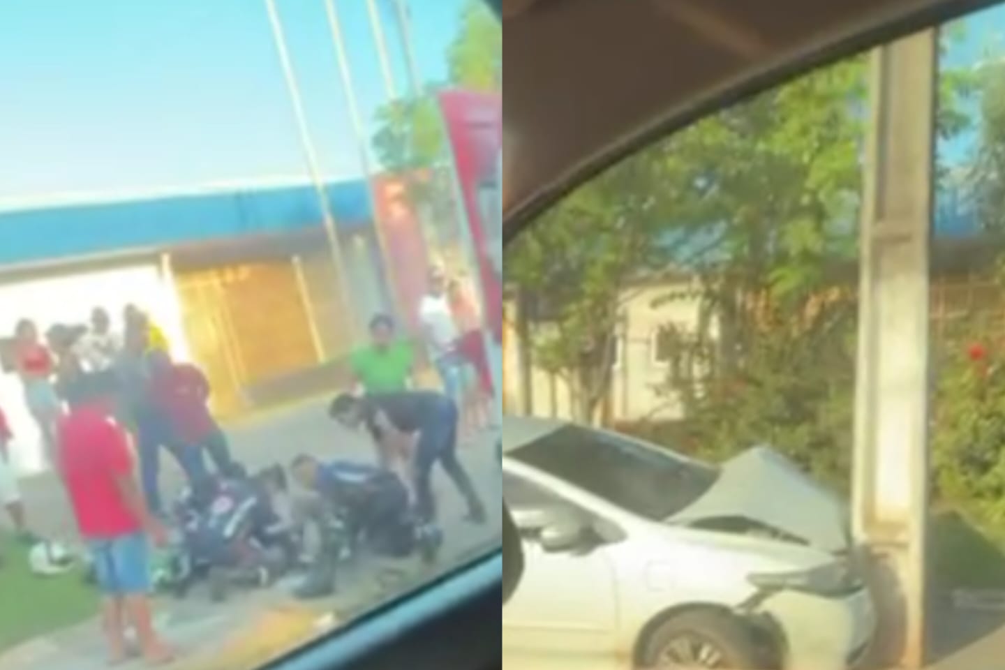 Motociclista fica ferida após ser atingida por carro em Marabá
