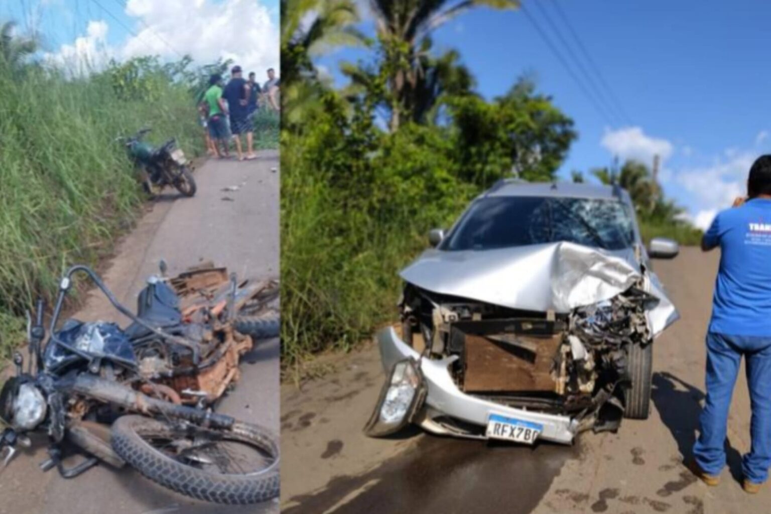 Motociclista morre após colidir contra carro na zona rural de Parauapebas