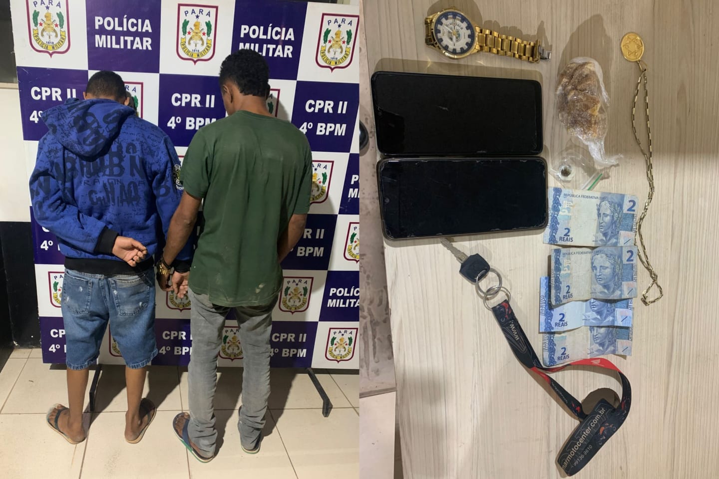 Após fuga, dupla é presa com droga em Marabá