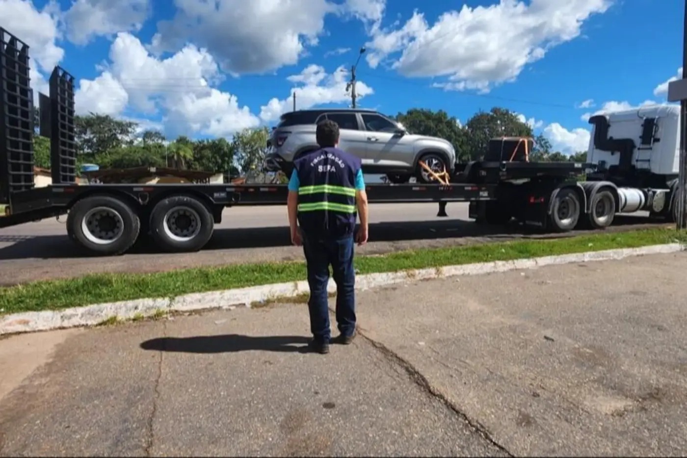 Sefa apreende reboque e plataforma hidráulica no Pará