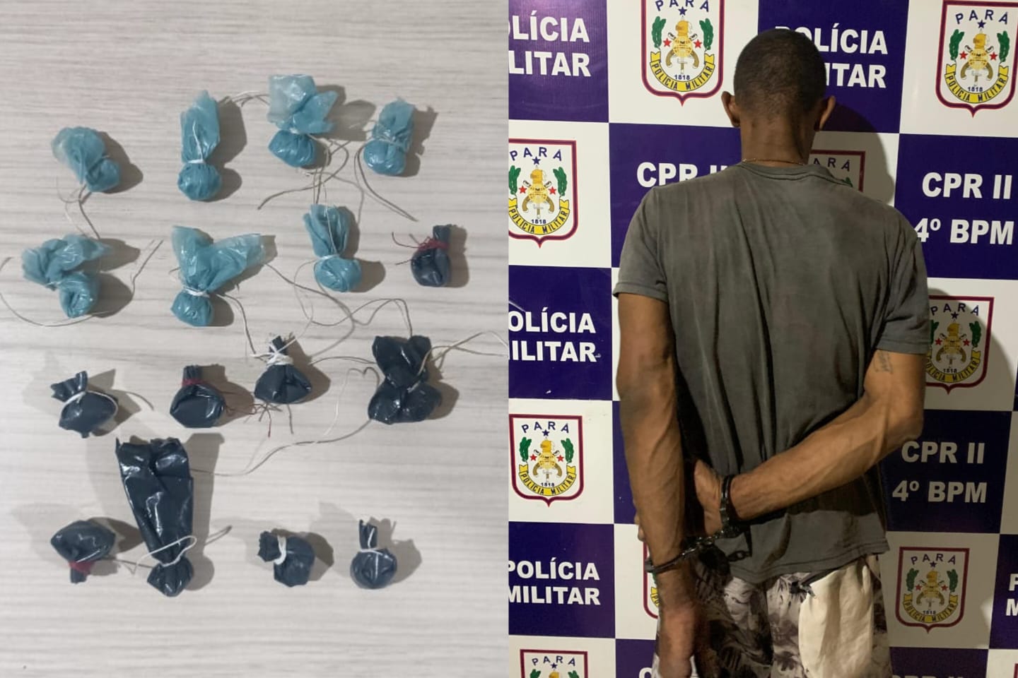Homem é preso após esconder drogas dentro da boca em Marabá