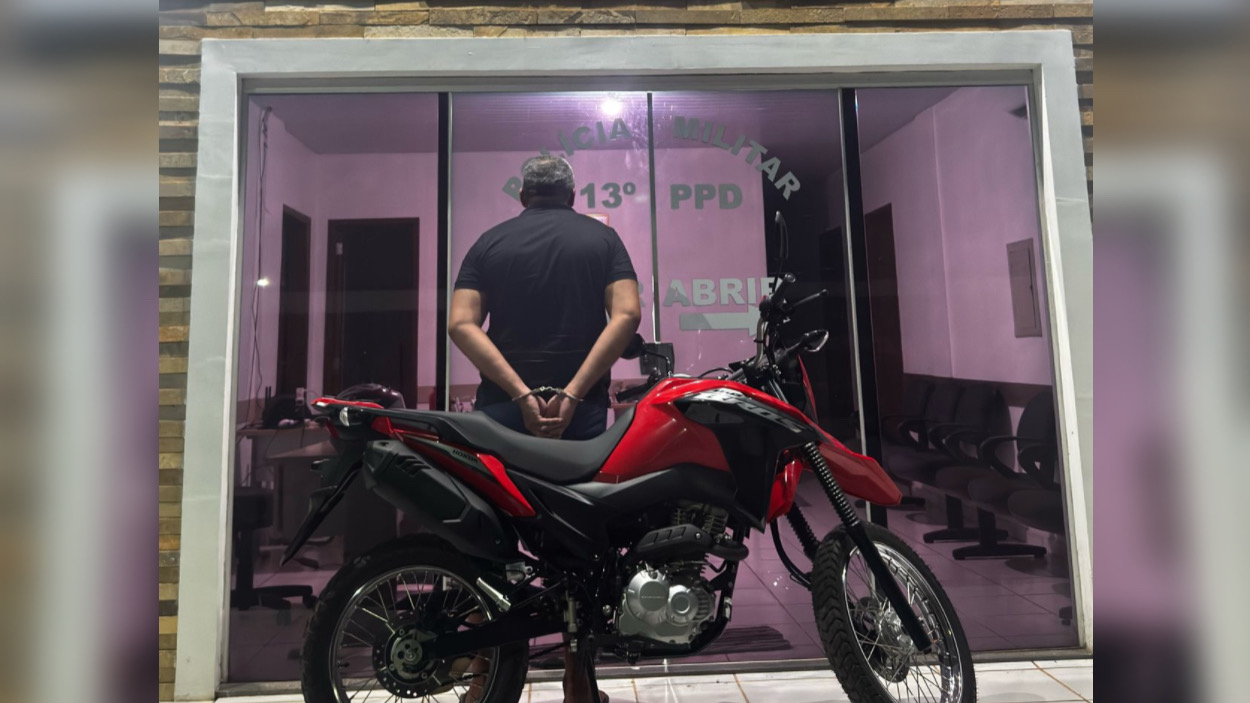 Suspeito é preso com moto roubada durante operação da PM em Marabá