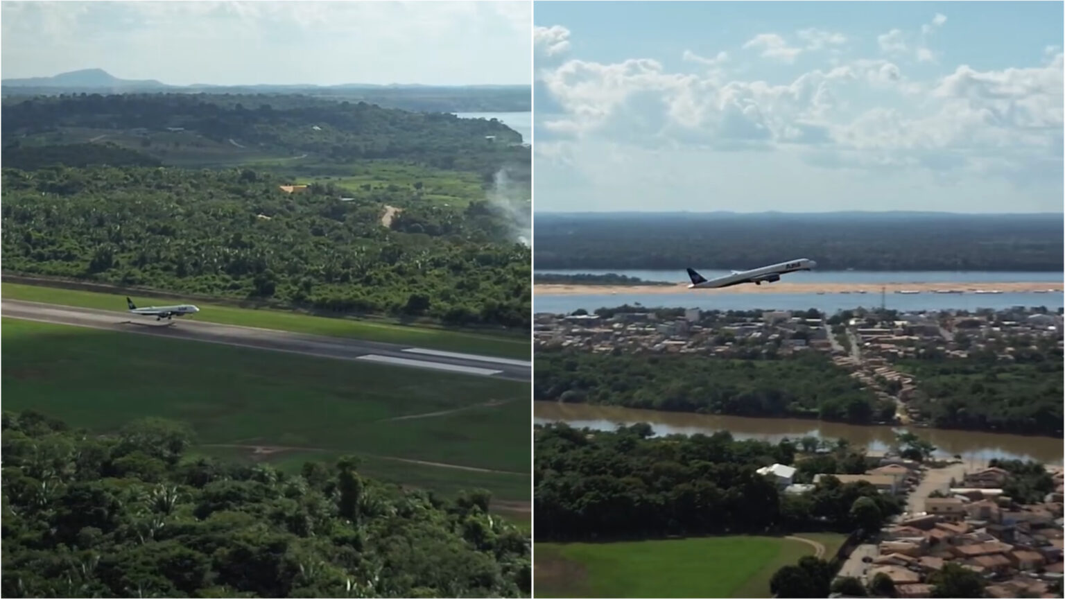 VÍDEO: Imagem inédita mostra avião decolando do Aeroporto de Marabá