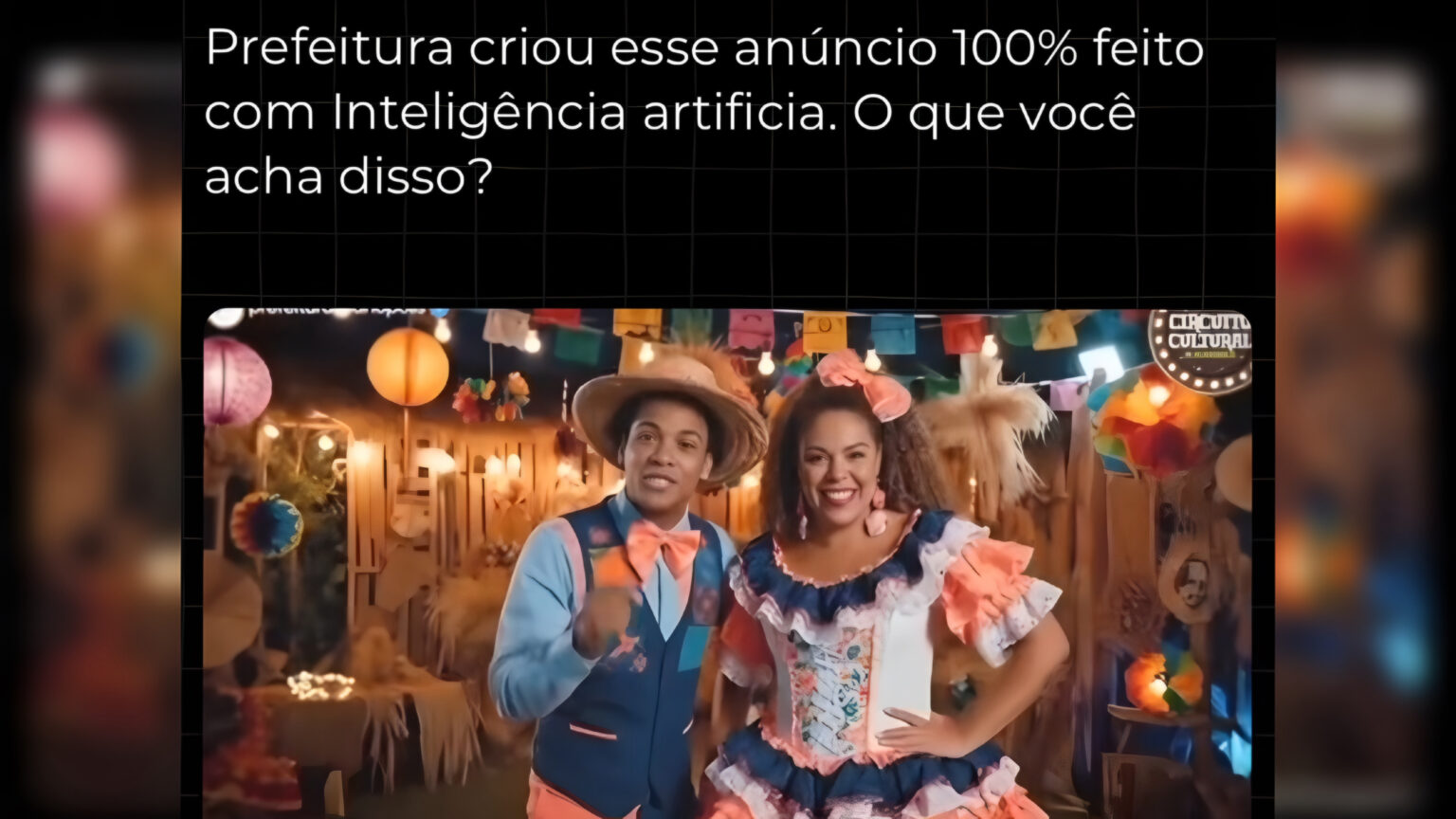 Prefeitura é criticada por vídeo criado com inteligência artificial para divulgar evento cultural no Pará