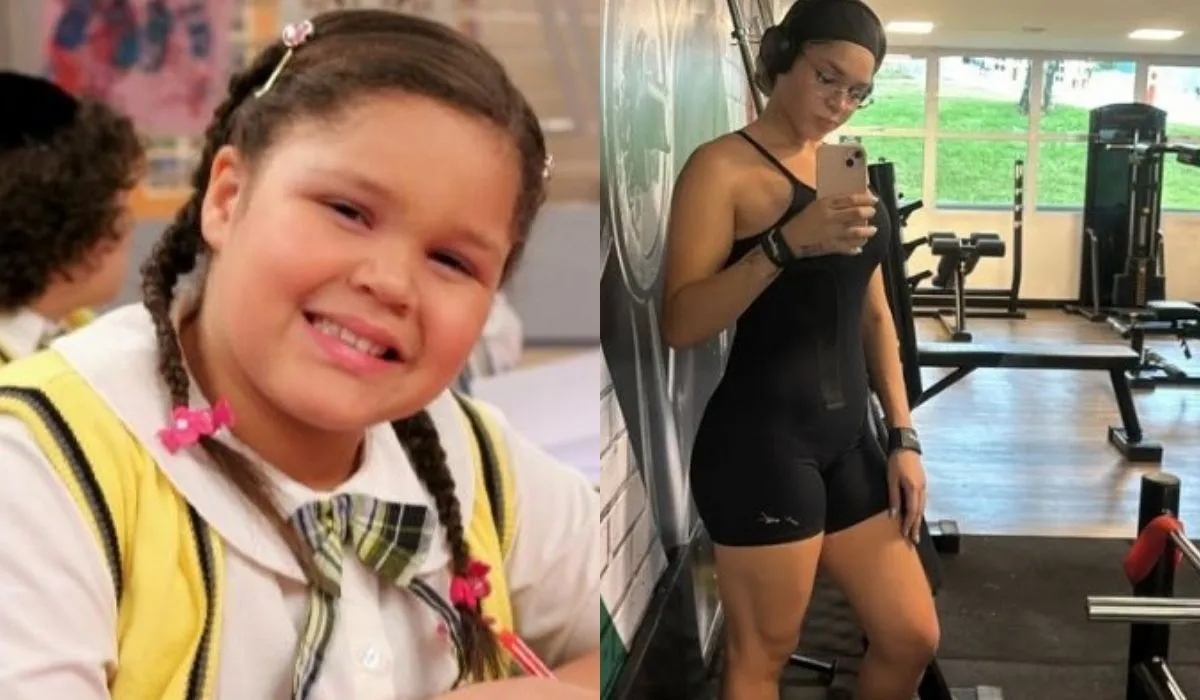 Atriz de Carrossel surpreende com antes e depois: 40 kg a menos
