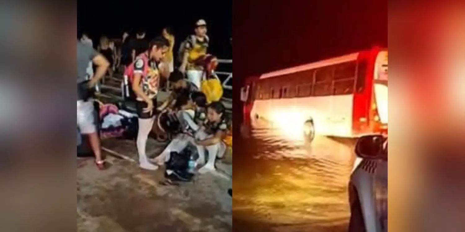 Ônibus com integrantes de quadrilha junina cai no Rio Tapajós, no oeste do Pará