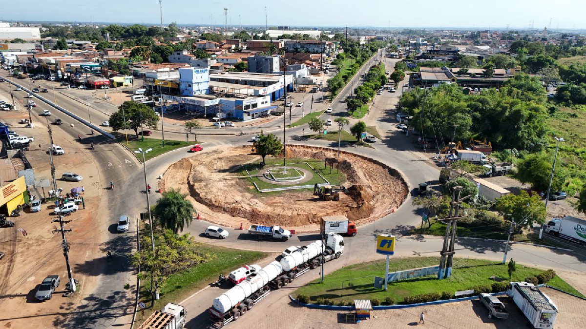 Obra no Km 6 avança e deve melhorar tráfego entre Transamazônica e Cidade Jardim em Marabá