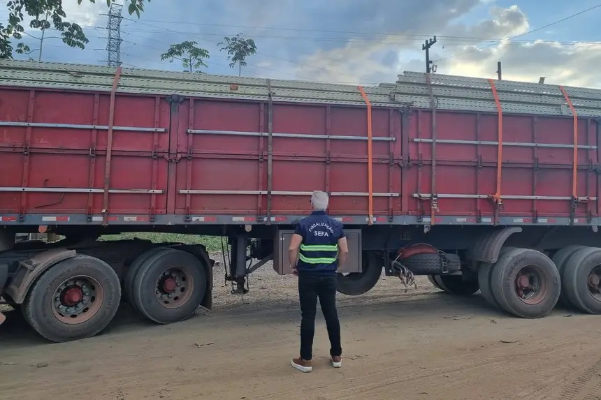 Sefa apreende carga de paletes avaliada em mais de R$ 17 mil em Marabá
