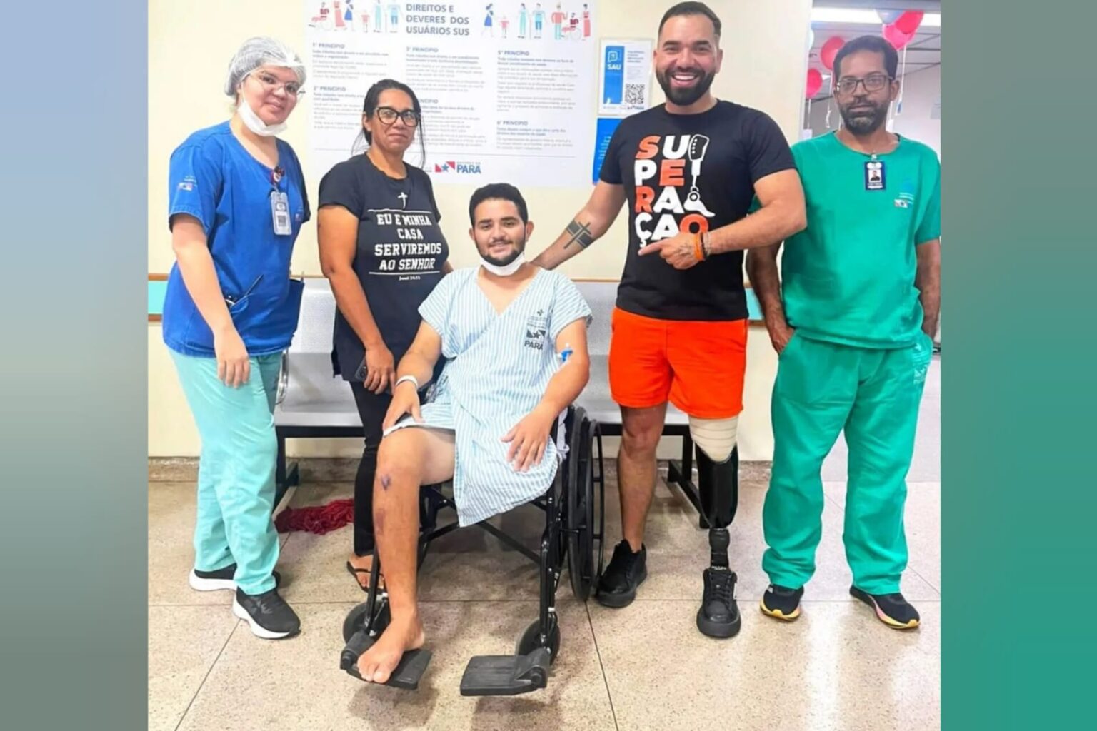 Hospital Regional de Marabá realiza ação de humanização e leva esperança a paciente amputado