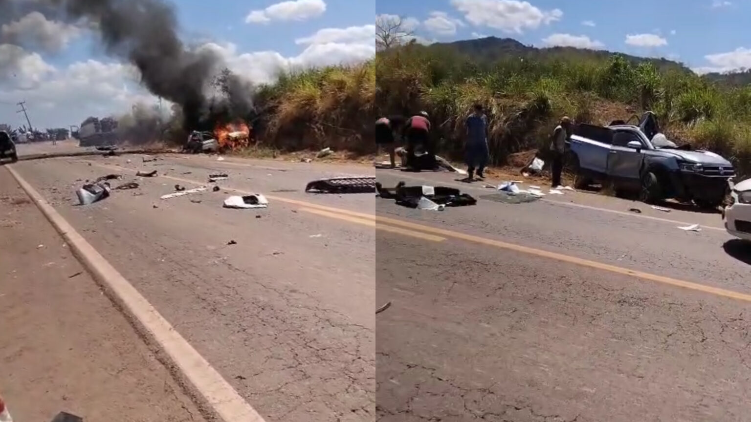 VÍDEO: Acidente com múltiplas mortes interdita PA-275 entre Curionópolis e Parauapebas