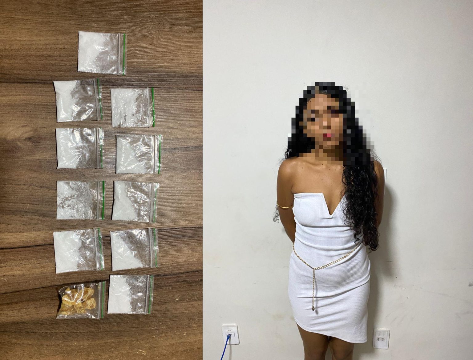 Jovem é presa por tráfico após denúncia anônima em Parauapebas
