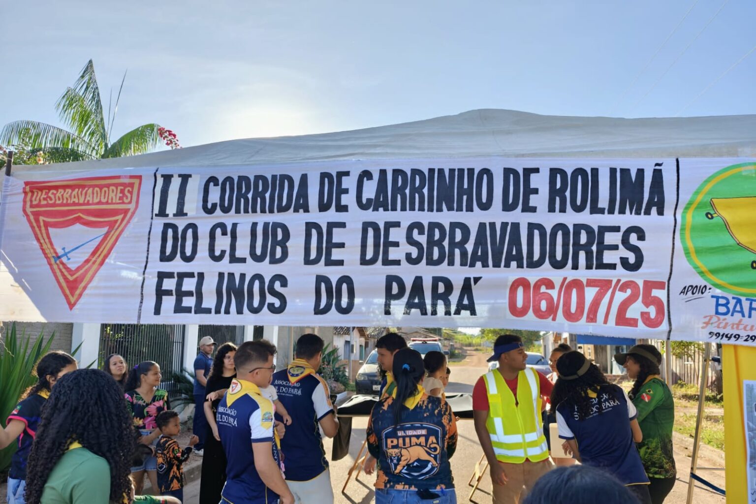 Desbravadores de São Domingos do Araguaia promovem corrida com carrinho de rolemã